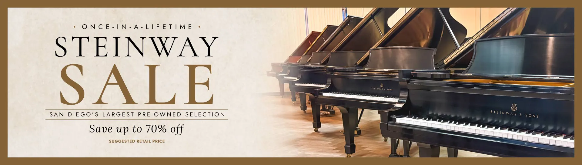 Once-In-A-Lifetime Steinway Sale